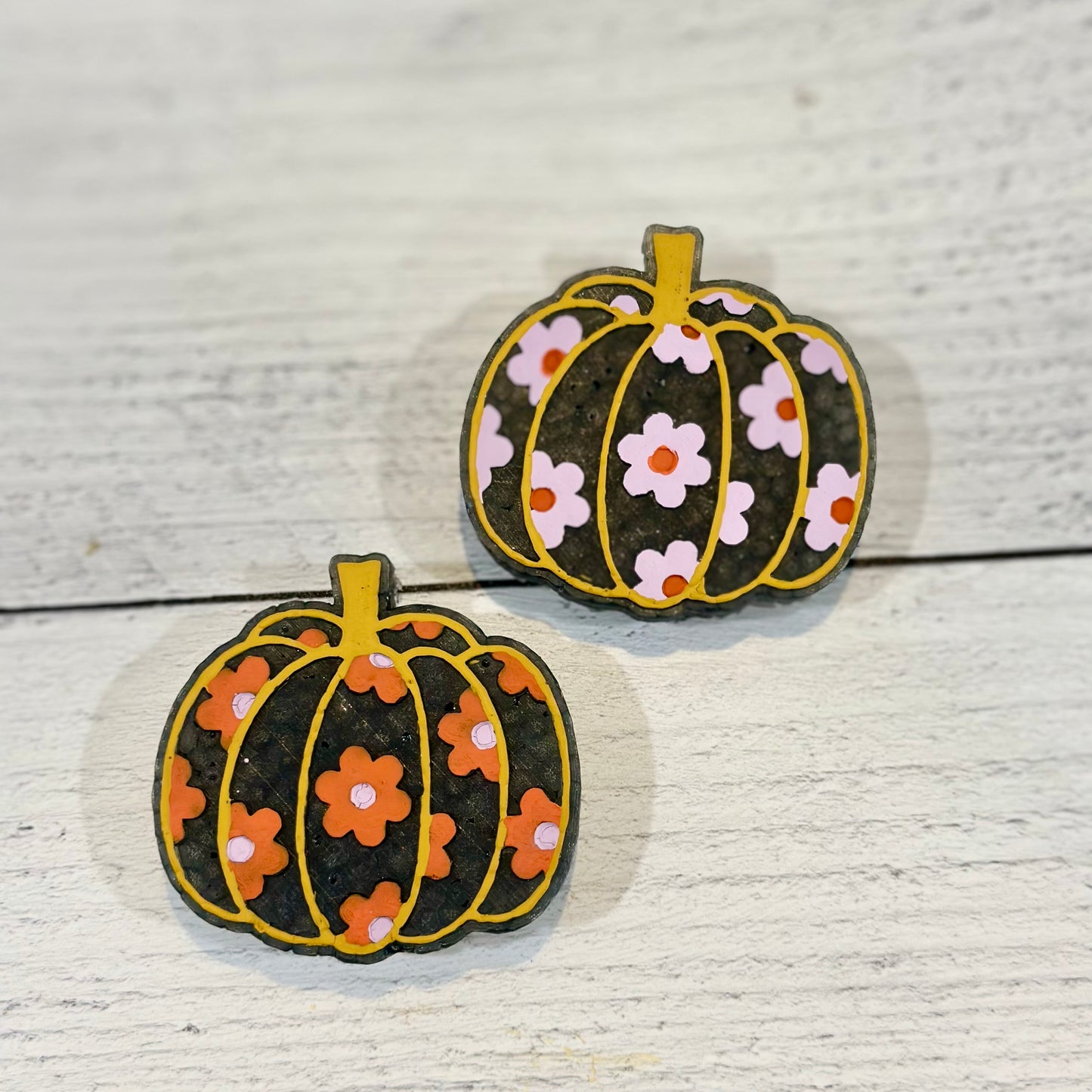 Pumpkin Flower Vent Clip Freshie